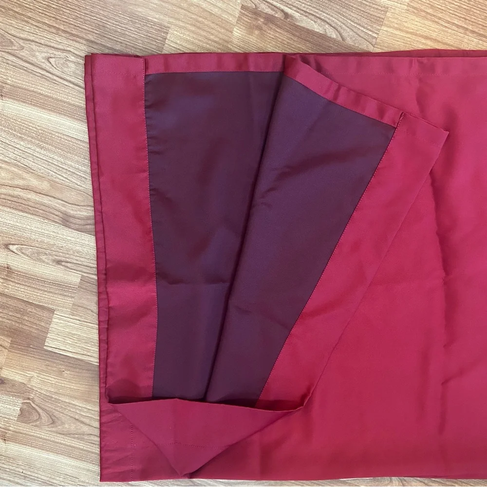 3/$20 Two panels red curtains